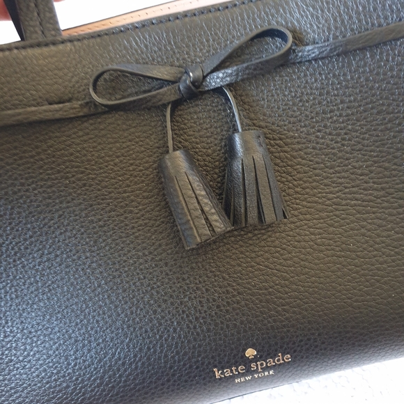 Kate Spade Hayes Street Sam Tote black leather excellent - Picture 8 of 12